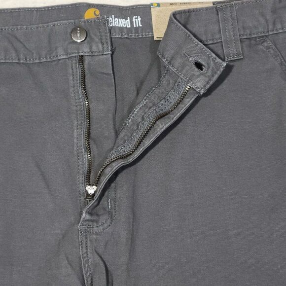 Carhartt Rigby Canvas Work Shorts Mens Size 42 Rugged Flex Relaxed Fit Gray NEW - Picture 10 of 13